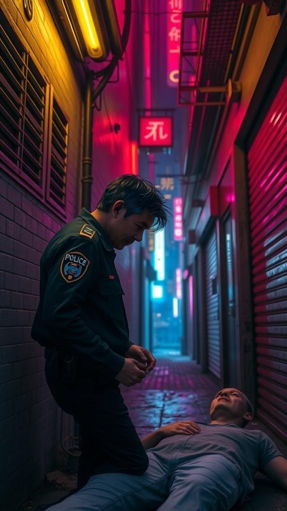 Neon Shadows: A Bladerunner Noir