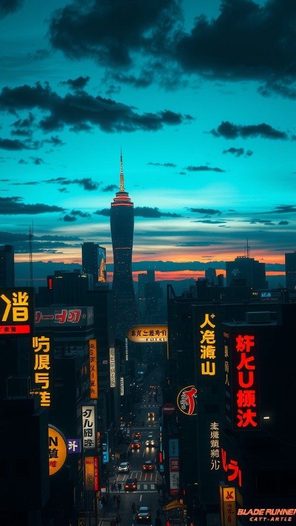 Neon Shadows: A Bladerunner Tale