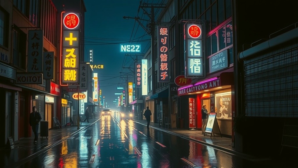Neon Shadows: Kaito's Pursuit