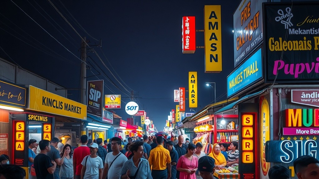 Iron Man Jualan Balon di Pasar Malam Indonesia