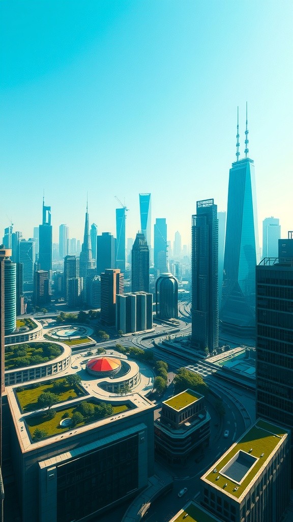 Harmonious Living in a Futuristic Green Digital City