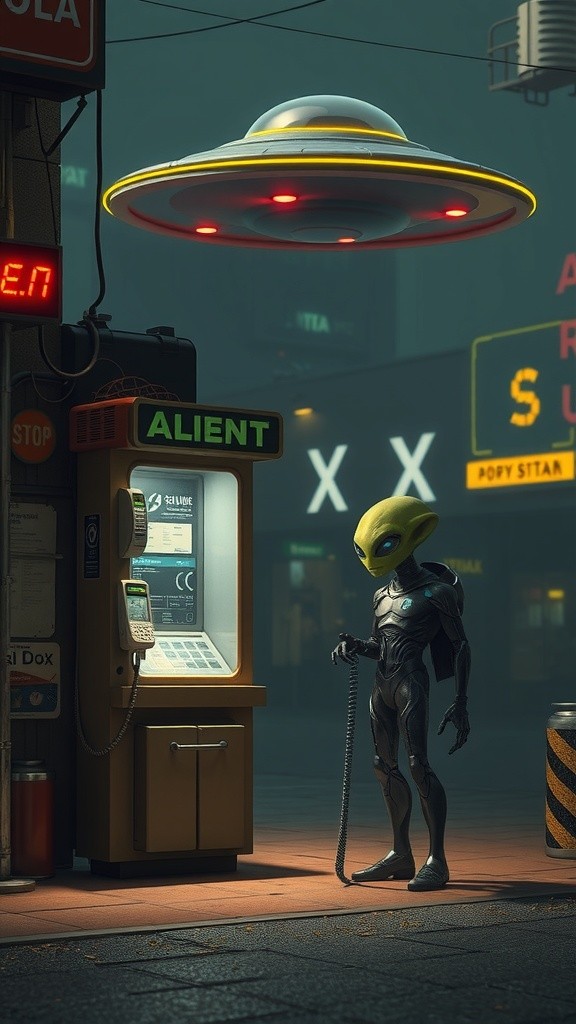 Alien dan Pulsa HP