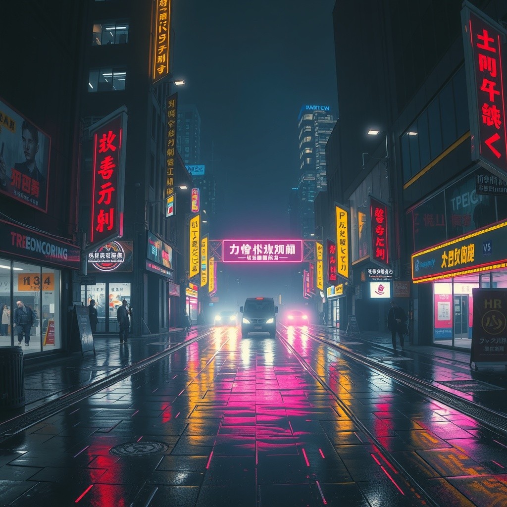 Neon Shadows: A Bladerunner Tale