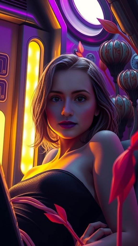 A Journey Through a Neon Dream: Exploring a Futuristic City!