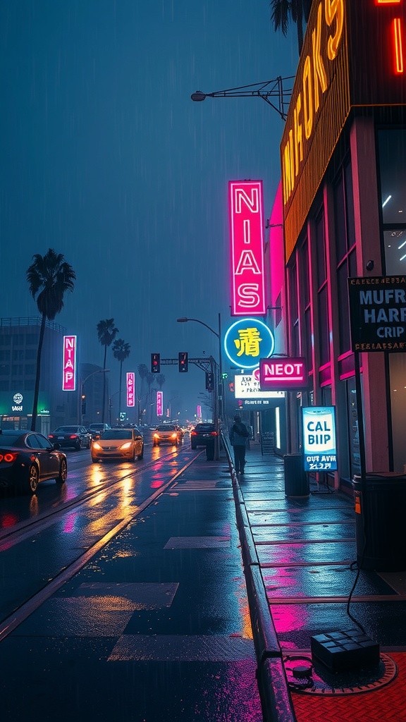 Neon Shadows: A Bladerunner Odyssey