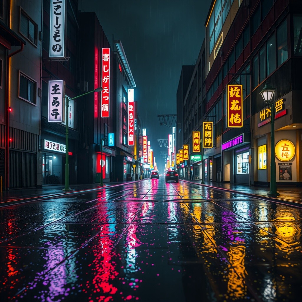 Neon Shadows: A Bladerunner Tale