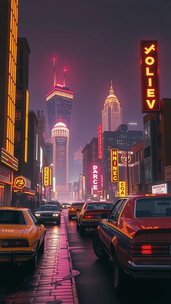 Neon Dreams: A Retro-Futuristic Journey