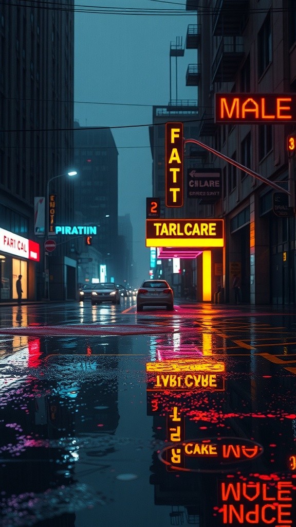 Neon Shadows: A Bladerunner Noir