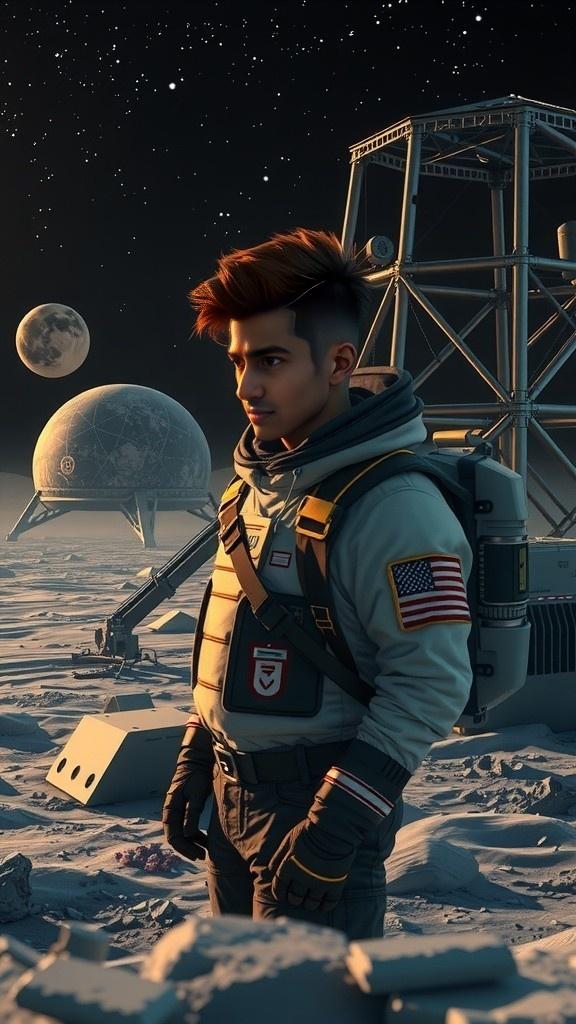 Aman Survives on the Moon