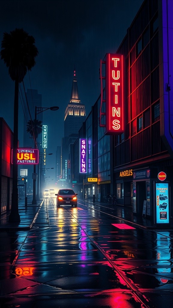 Neon Shadows: A Bladerunner Crime Tale