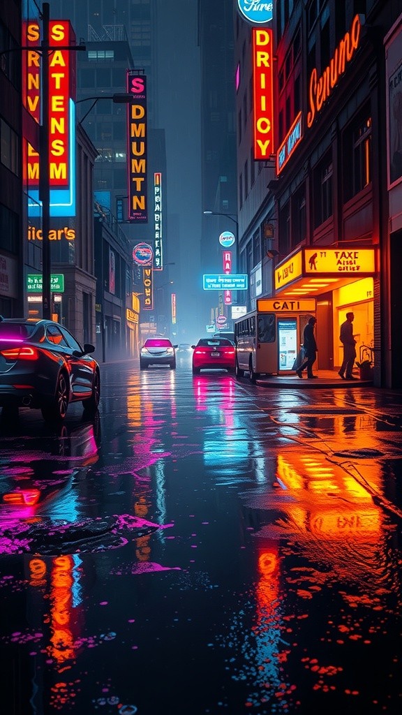Neon Shadows: A Bladerunner Odyssey