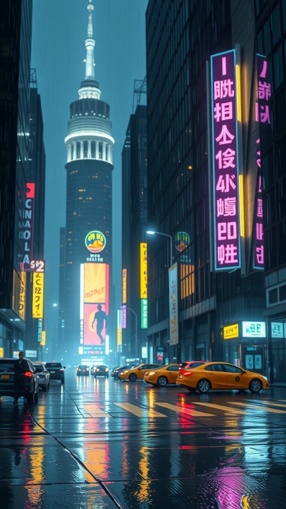 Neon Shadows: A Bladerunner Noir