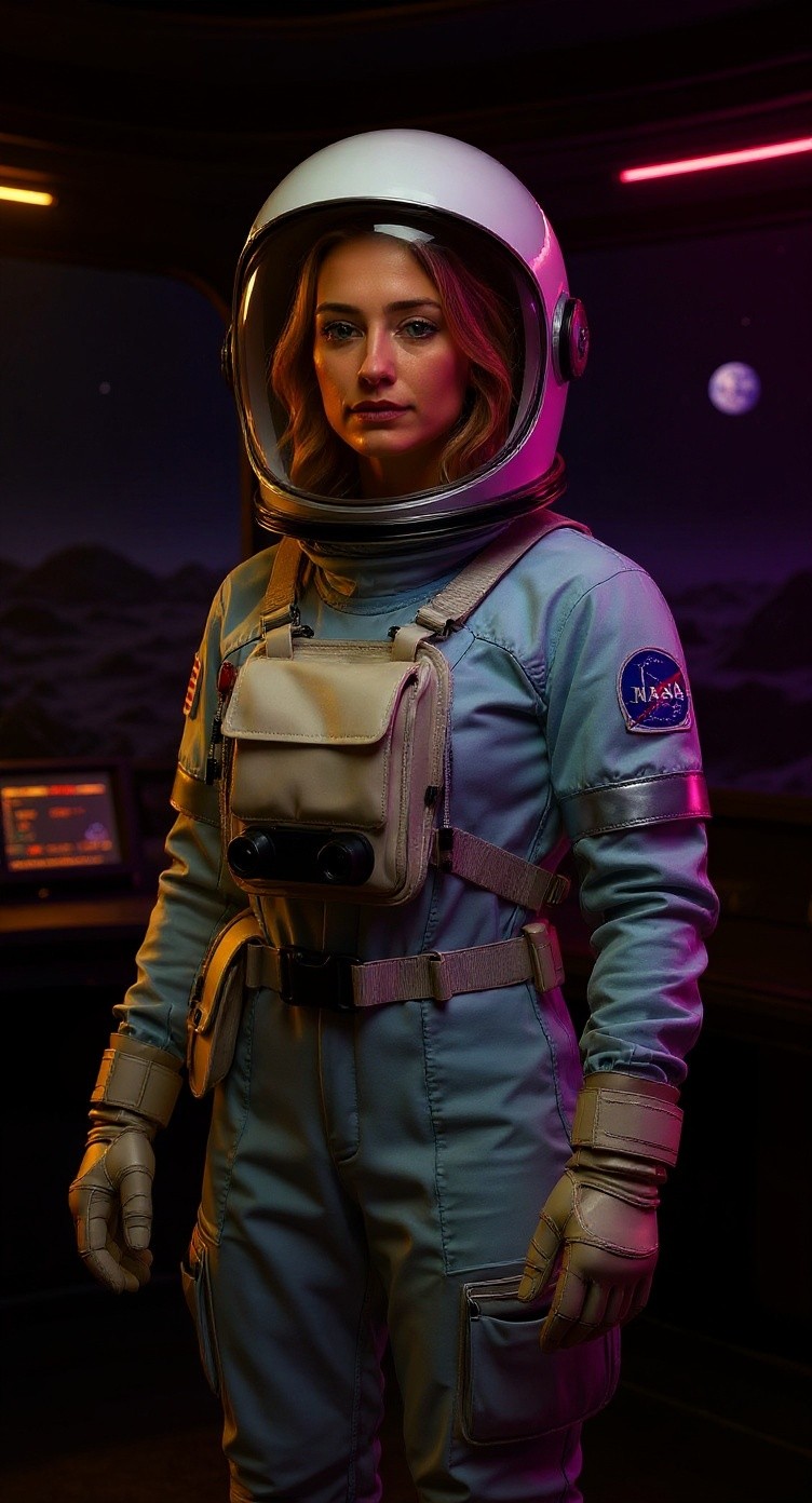 Astronaut Discovers New Creatures on the Moon