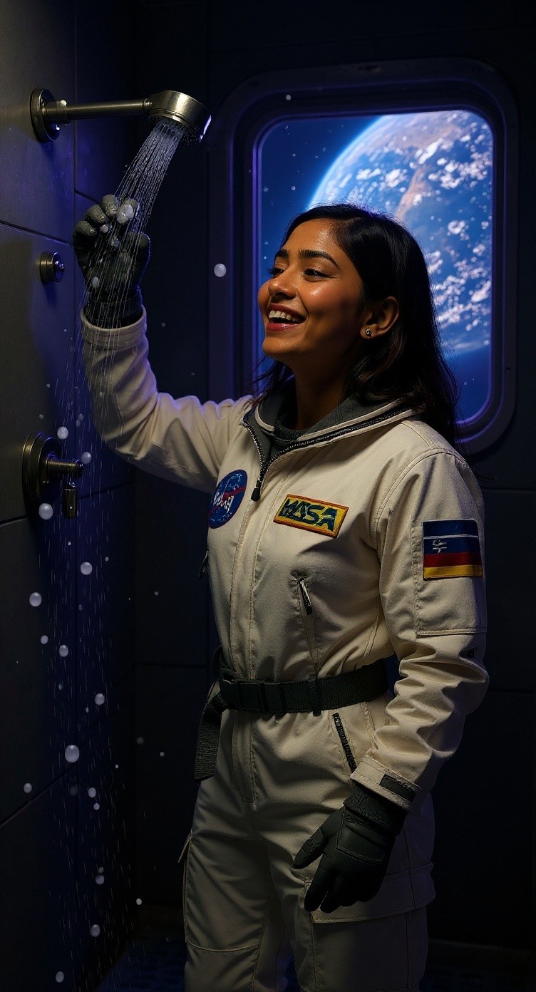 Astronauts' Shower Secrets in Space Revealed!