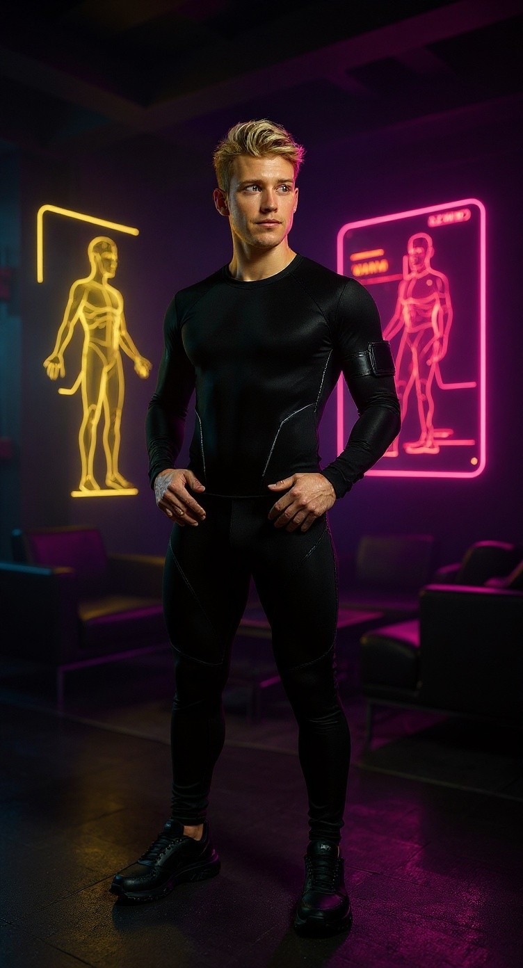 FutureFit: Unleash Your Workout in a High-Tech Home Gym
