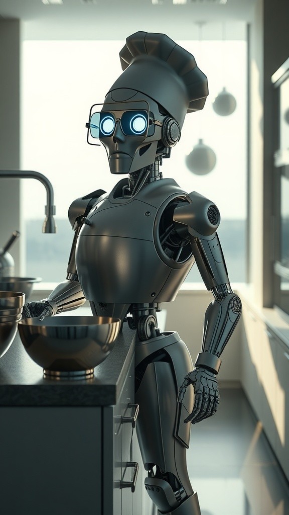 The Breakfast Blunder: A Robot's Cooking Catastrophe