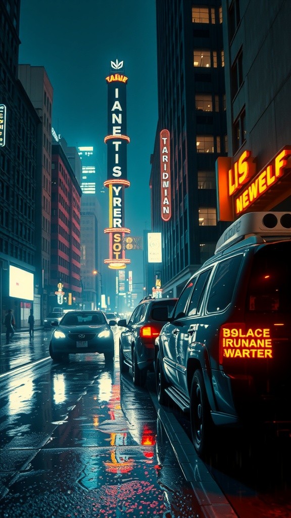 Neon Shadows: A Bladerunner Noir