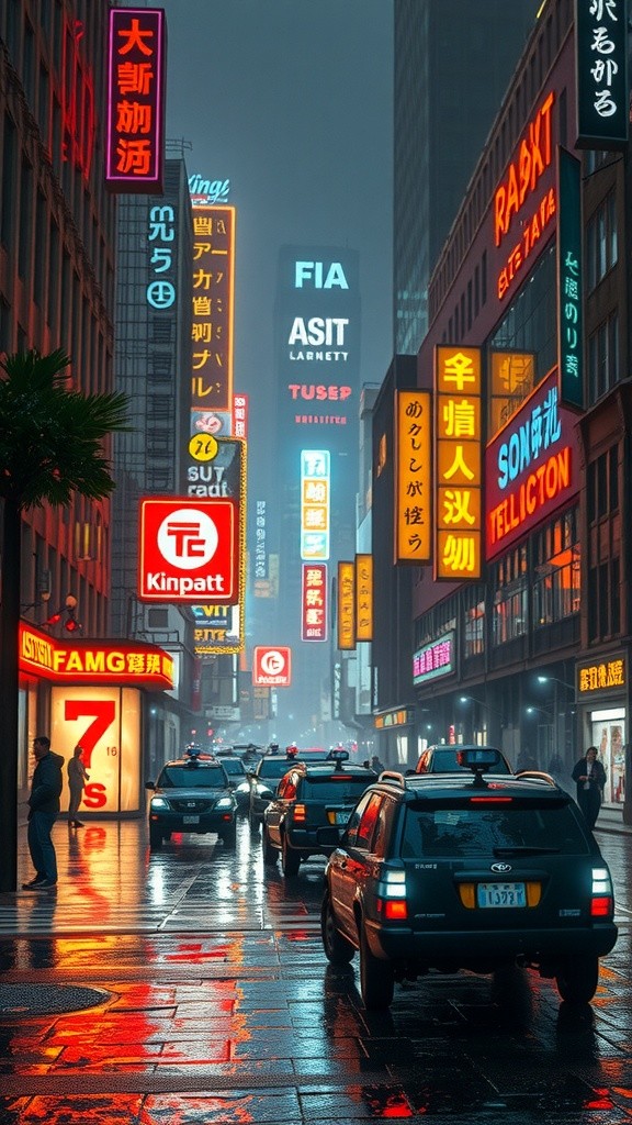 Neon Shadows: A Bladerunner Noir