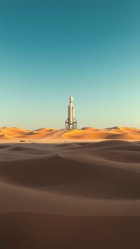 A Rocket Launching to Space