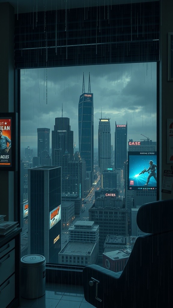 Neon Shadows: A Bladerunner Crime Tale