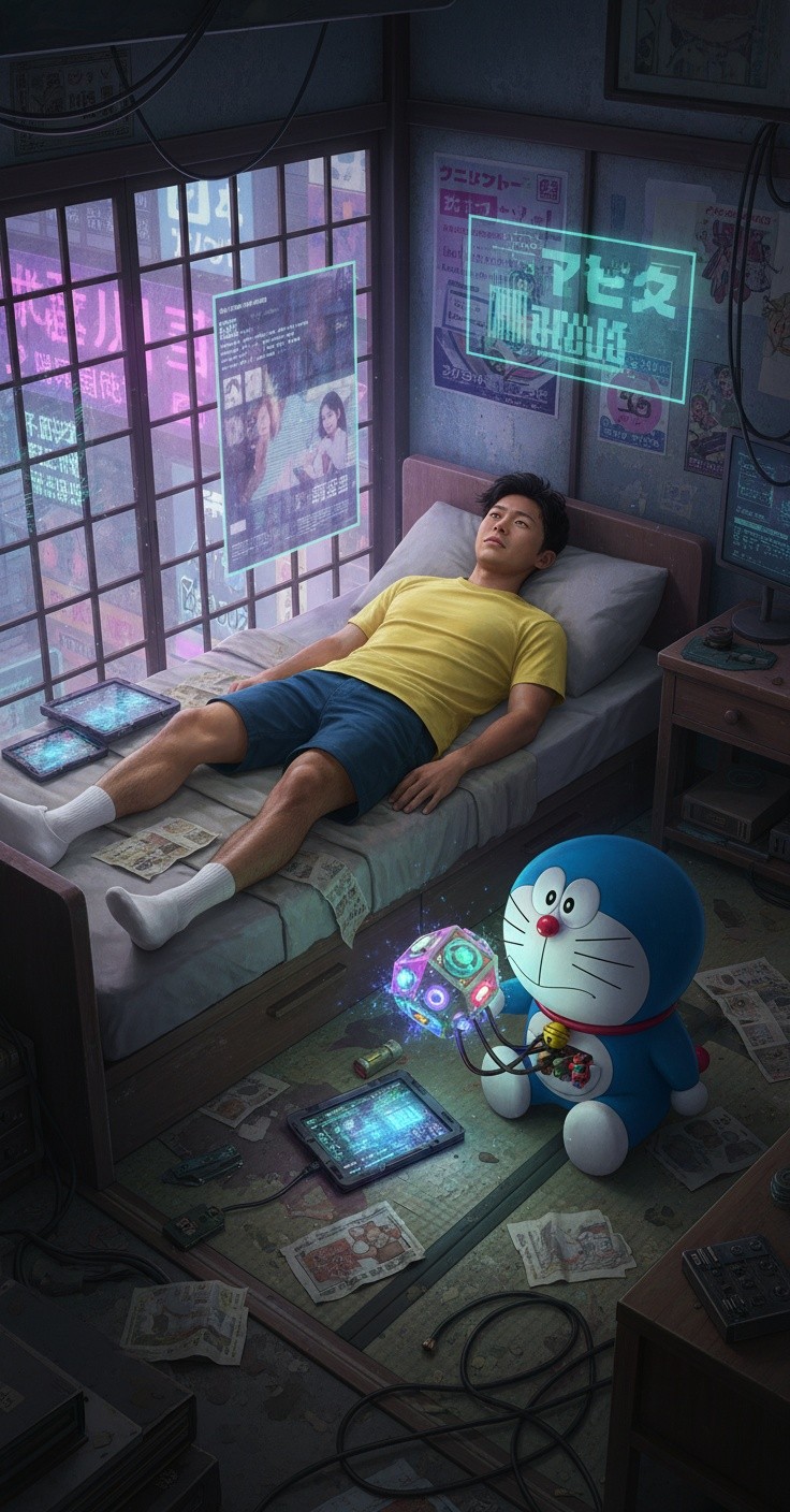 Nobita's Transformation with Doraemon