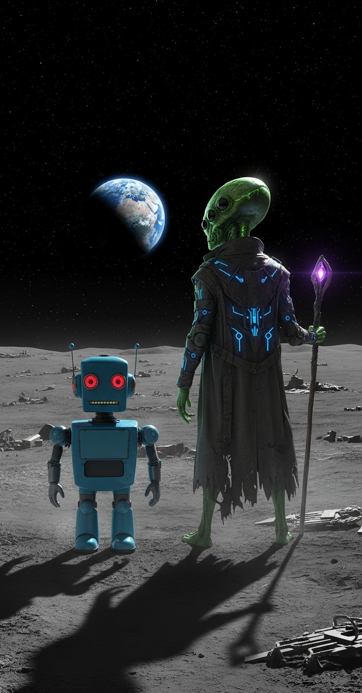 Unexpected Visitors: A Galactic Coffee Exchange