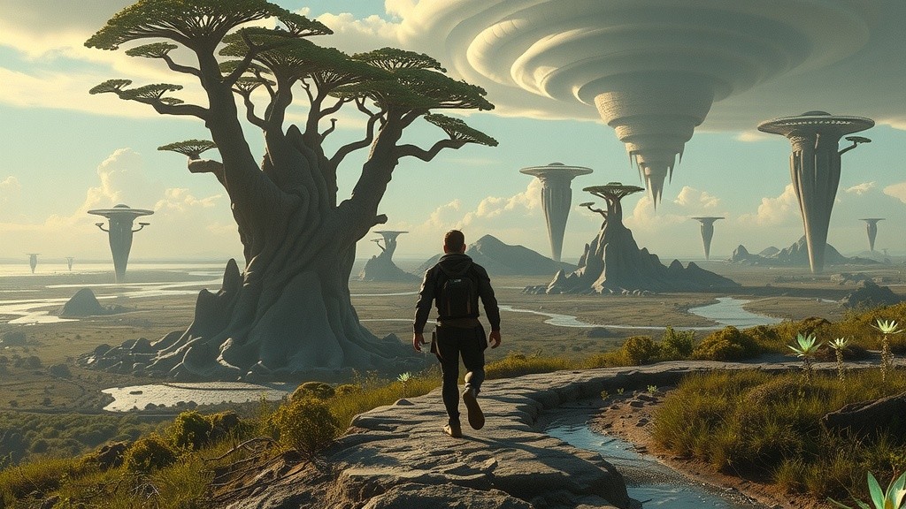 Upside Down: A Surreal Alien World