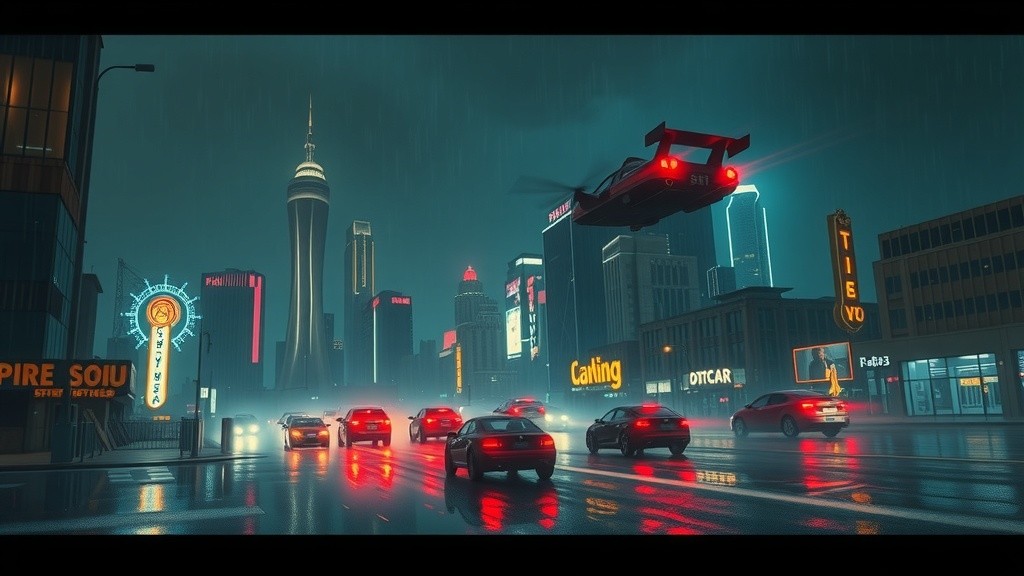 Neon Shadows: A Bladerunner Odyssey