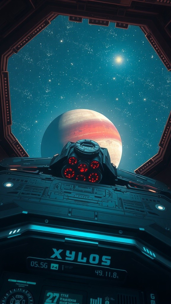 A Girl's Cosmic Journey: Adventures on an Alien Planet