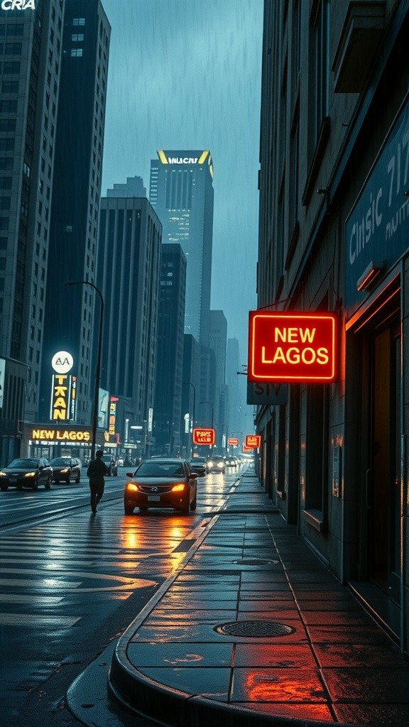 Neon Shadows: A Bladerunner Noir