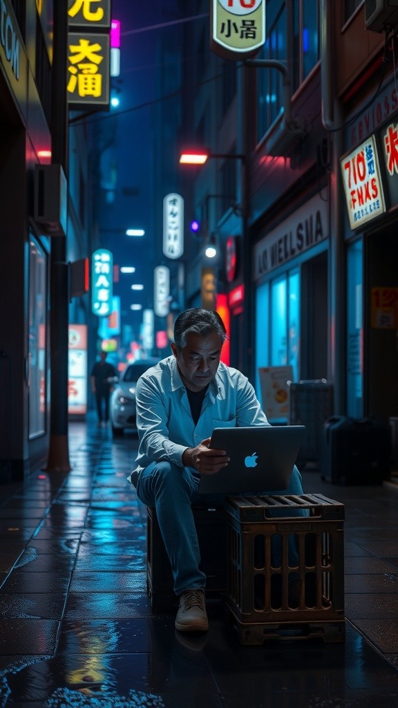 Neon Shadows: A Dystopian Crime Tale