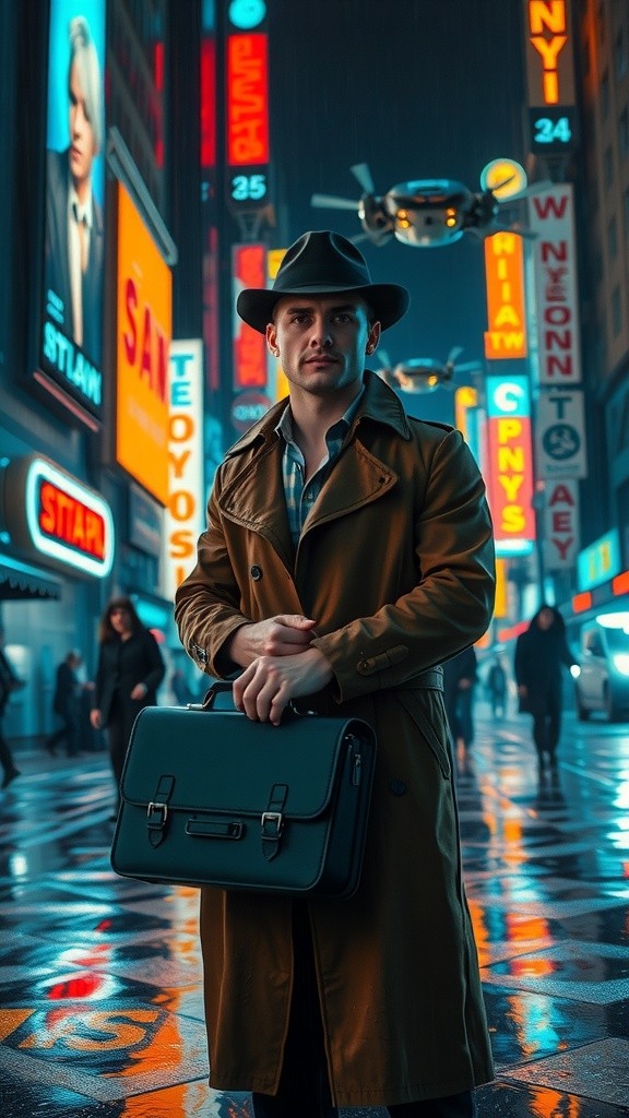 Neon Shadows: A Bladerunner Tale