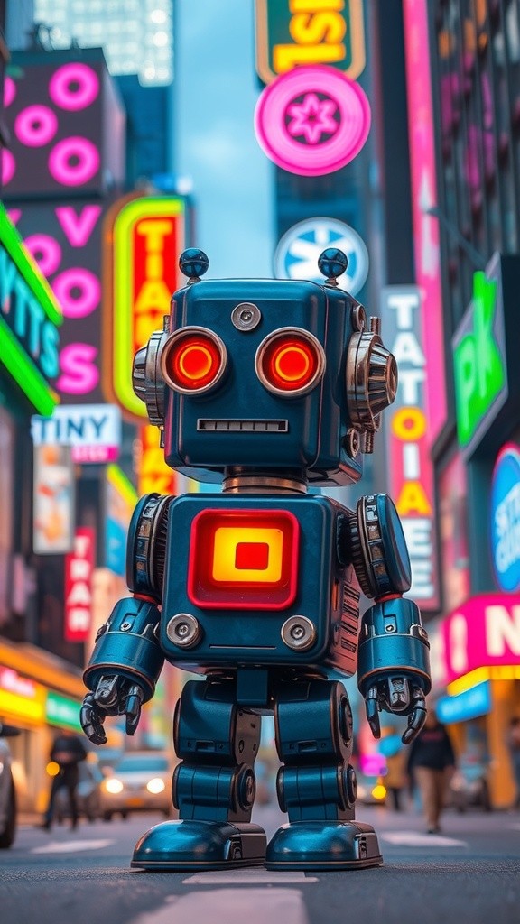 Endless Dance of the Neon Robot