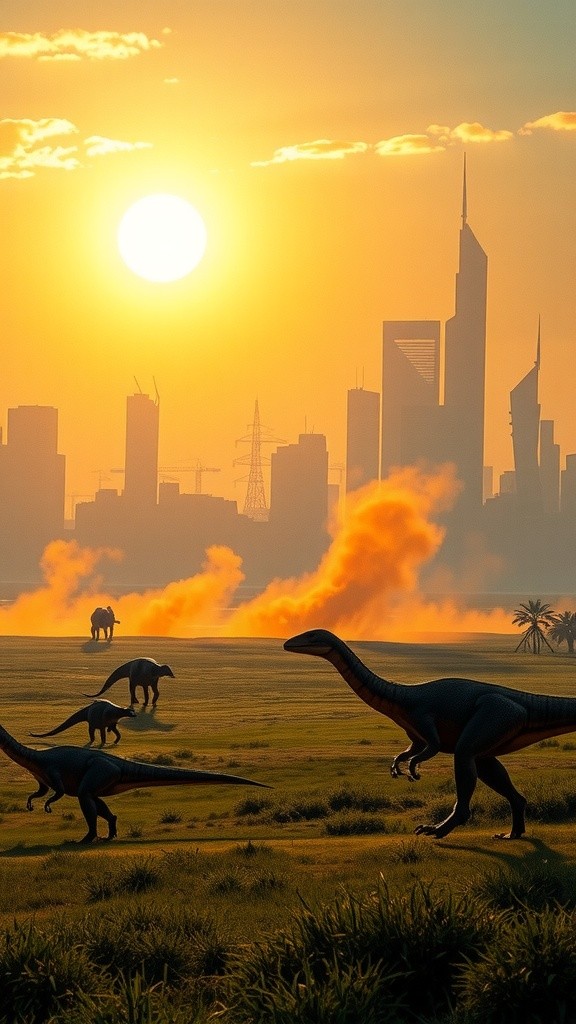 When Dinosaurs Roamed Modern Cities!
