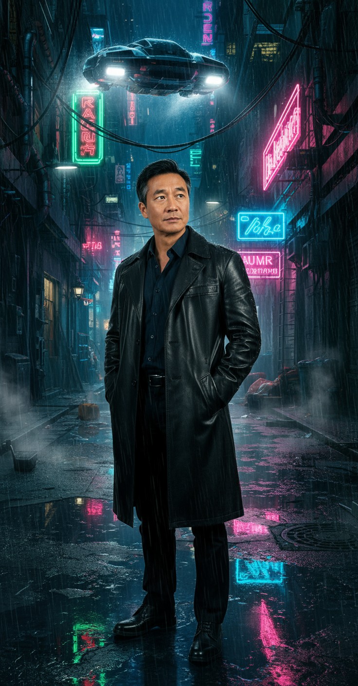 Neon Shadows: A Bladerunner Noir
