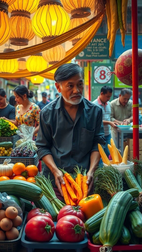 Keceriaan di Pasar Sayur: Tawa dan Sayuran Murah