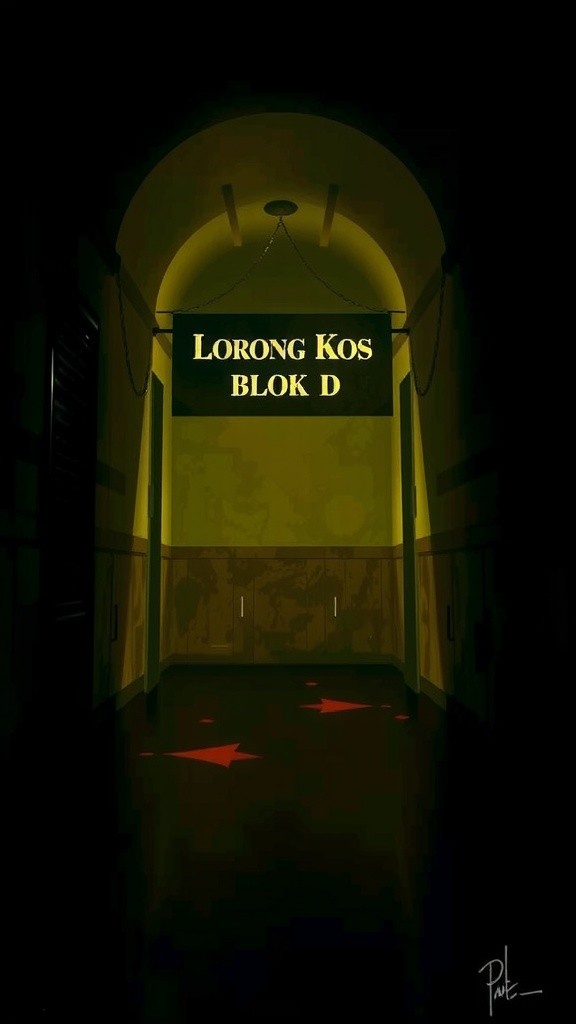 Lorong Kos Blok D: Malam Pertama yang Menyeramkan