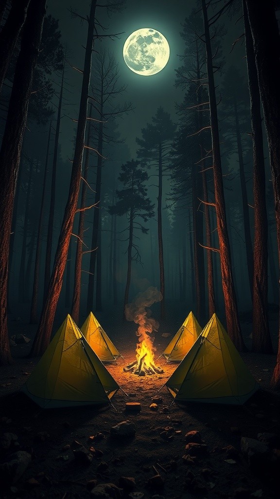 Misteri Tenda Ke-13 Pramuka di Malam Hari