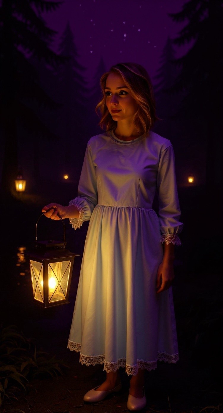 The Girl by the Crooked Lantern
