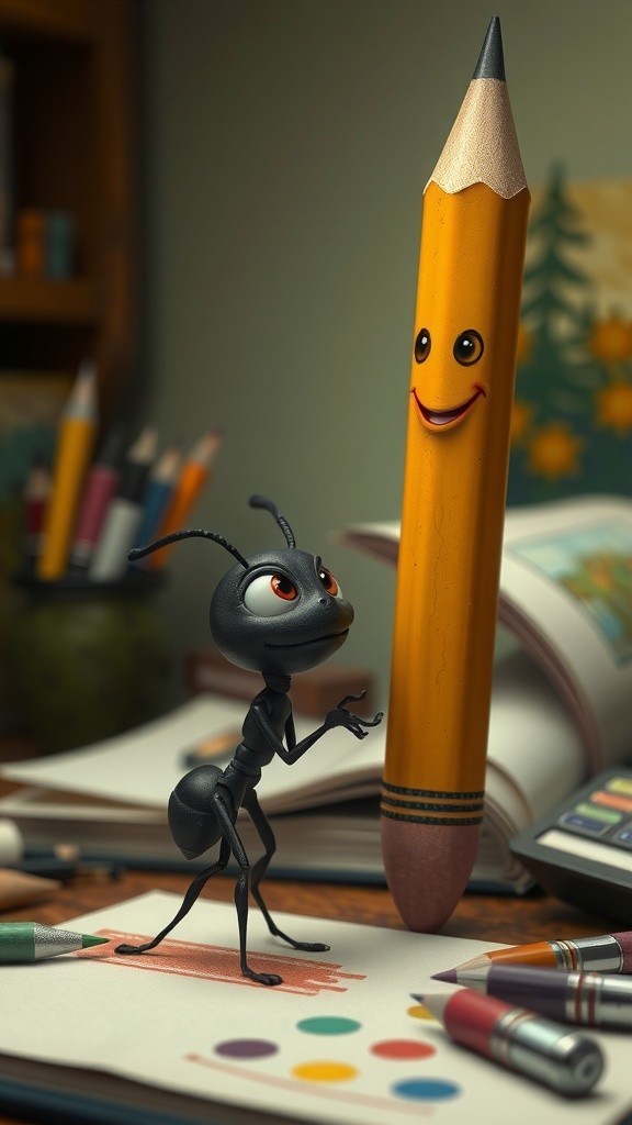 The Little Ant and the Pencil's Purpose