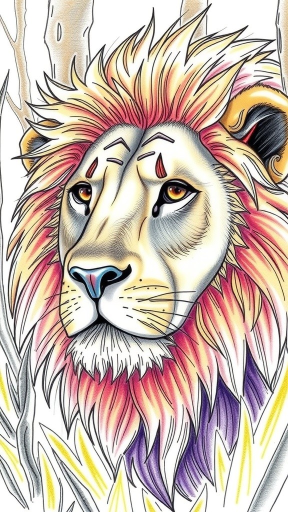 The Hungry Lion's Quest for Food