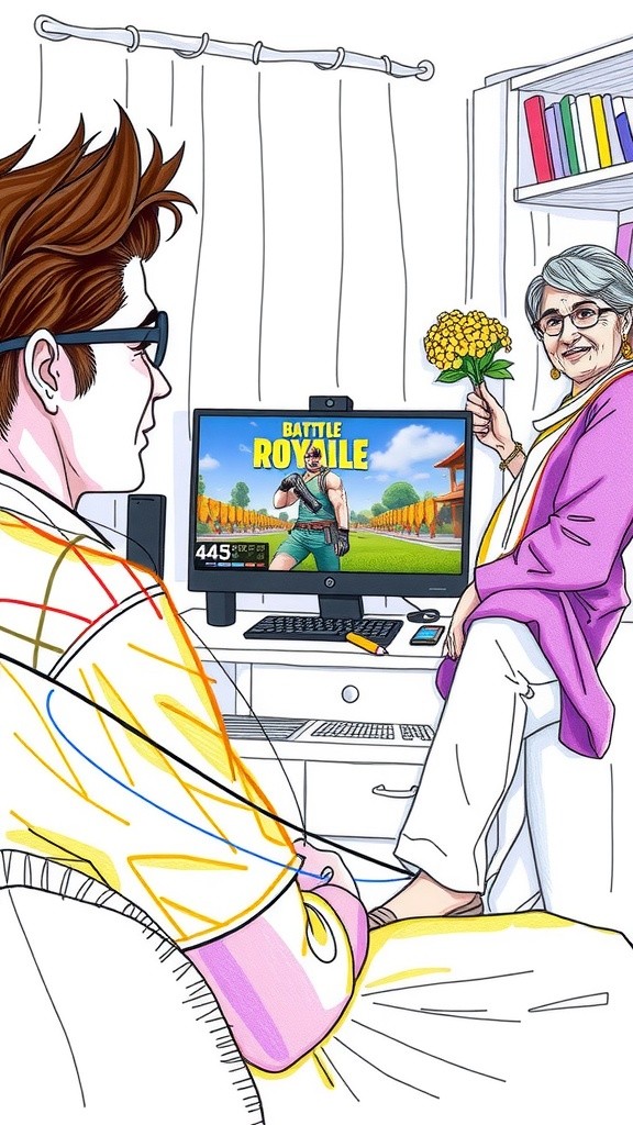 Nenek Jadi Juara Game Battle Royale!