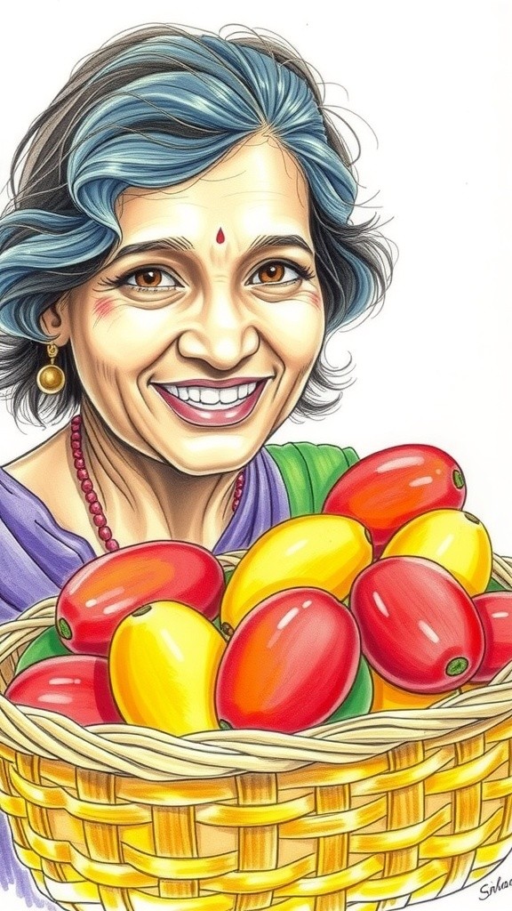 आम की टोकरी: मासूमियत और चंचलता की कविता