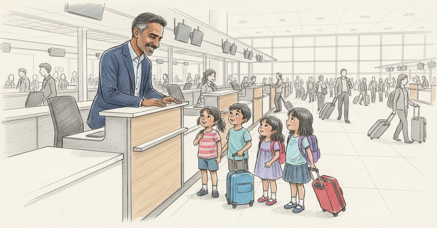 Adventures at the Airport Check-in