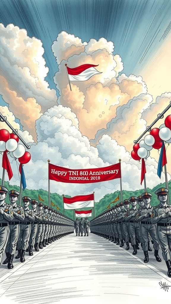 Peringatan HUT TNI ke-80: Bersama Jagai Ibu Pertiwi