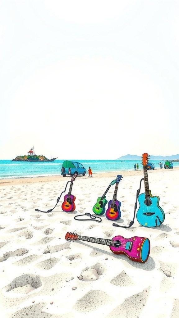 समुद्र तट पर नृत्य