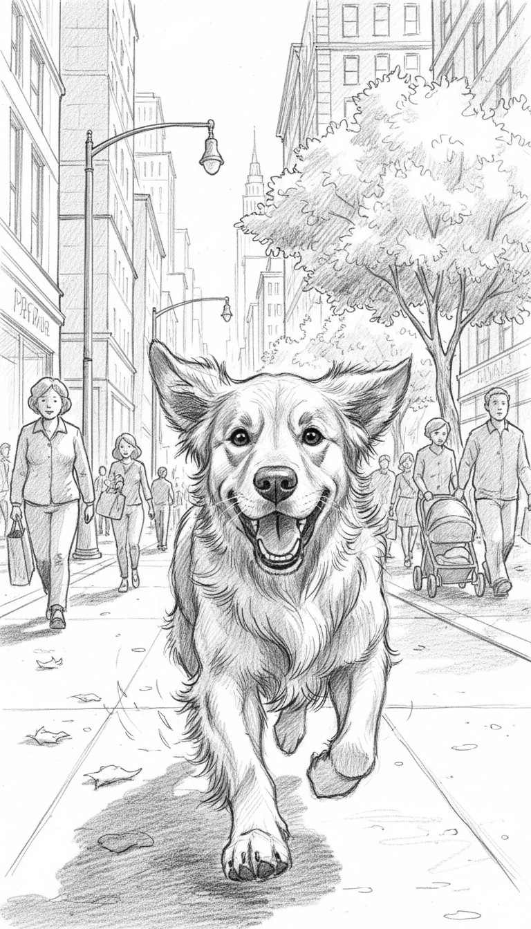 Dog's Adventure Takes a Sharp Turn