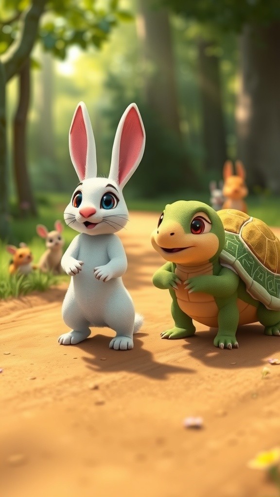 The Race of the Rabbit and Tortoise: A Lesson in Determination