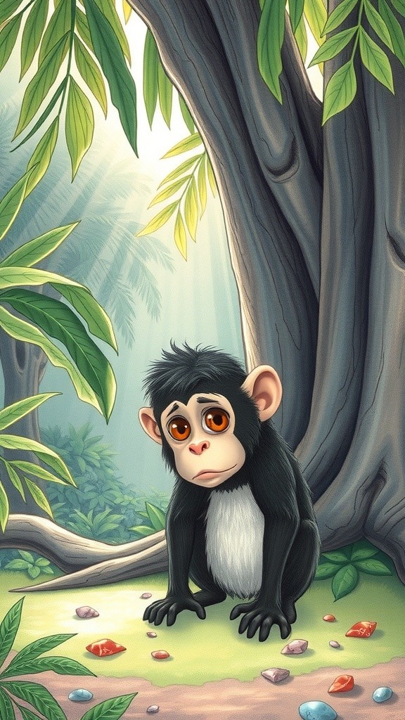 A Birthday Surprise: The Lonely Monkey's Joyful Celebration