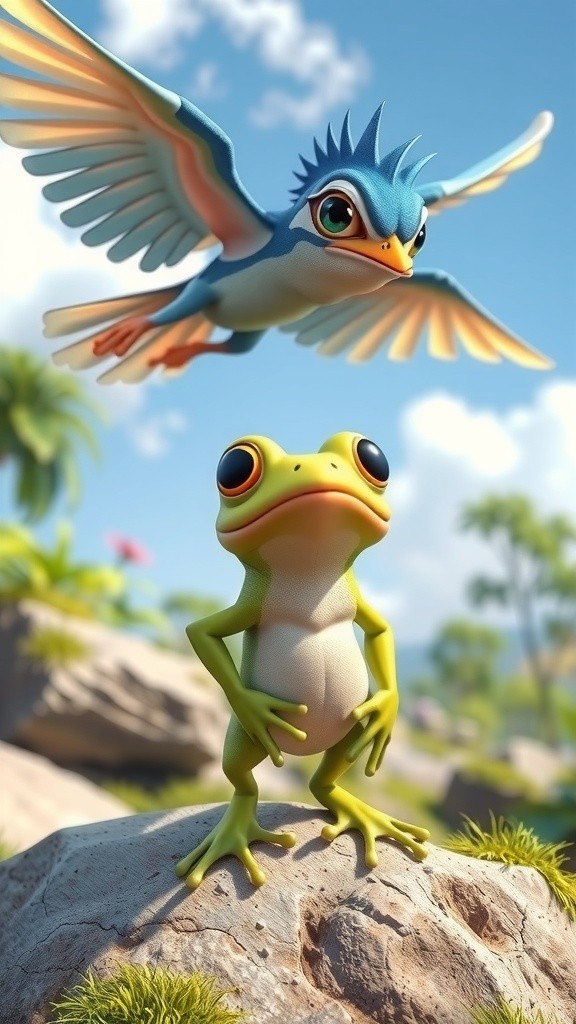 Perbedaan yang Menguatkan: Persahabatan Katak dan Burung